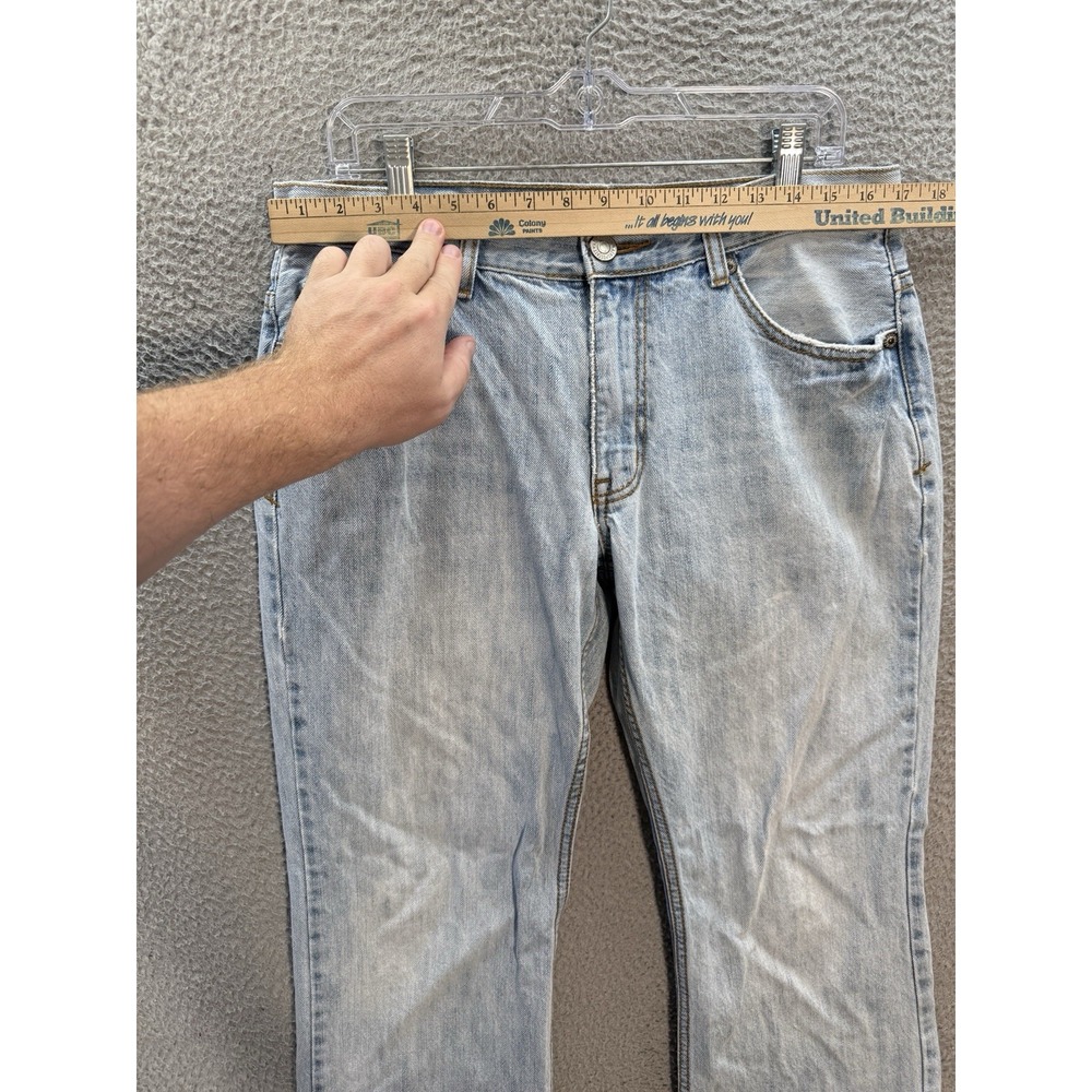 Aeropostale Jeans Mens 32x32 Blue Benton Original Bootcut Distressed Preppy - Picture 3 of 11